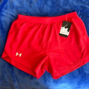 Under Armor Running Shorts with Liner and Pocket for Key